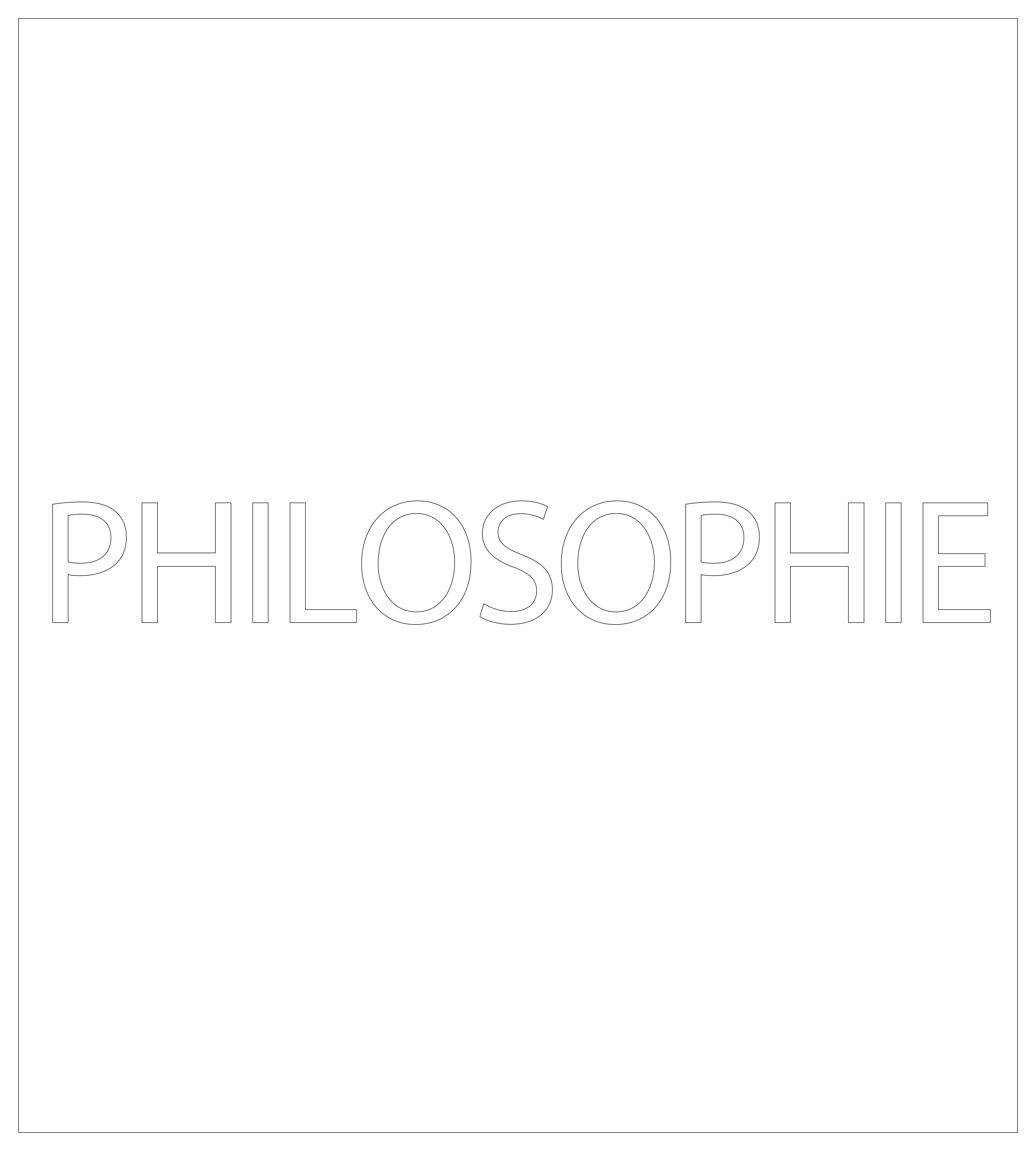 PHILOSOPHIE